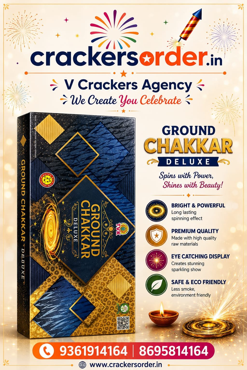 Ground Chakkars Deluxe (10 Pcs)